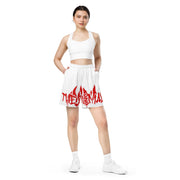 Graffiti Animal White Unisex mesh shorts