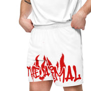 Graffiti Animal White Unisex mesh shorts